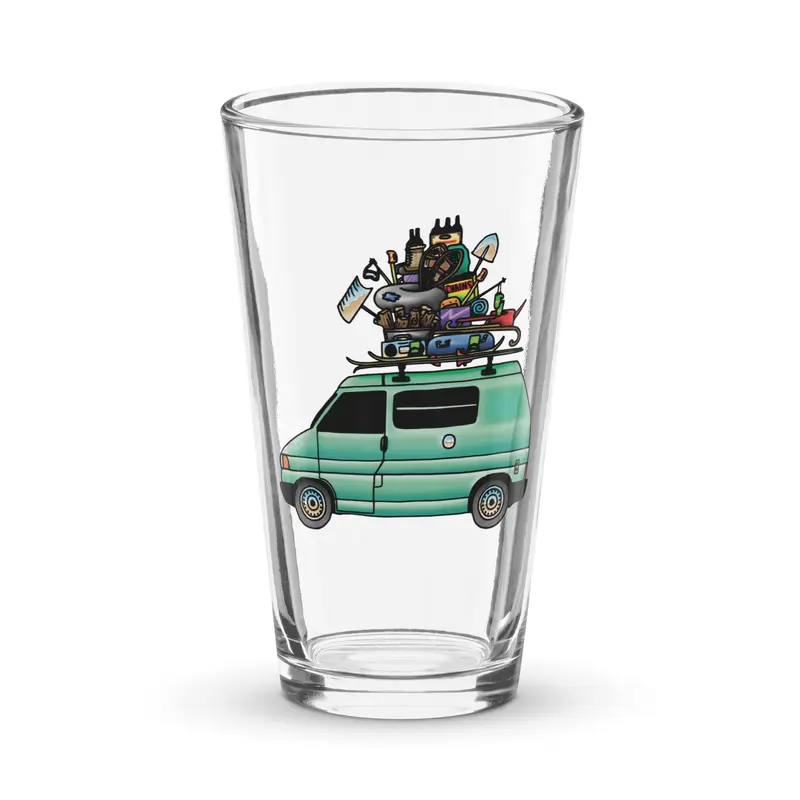 RAD Eurovan Shaker Pint Glass