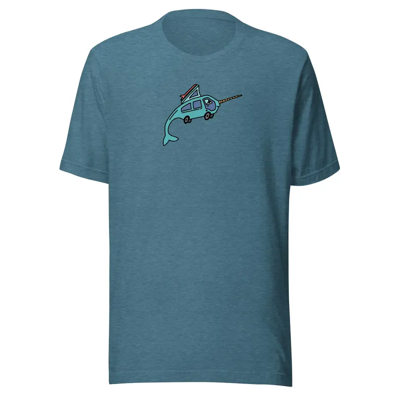 Narwhal Ned T-ShirtBlack (Heather) / XS
