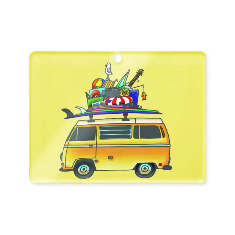 RAD Bus Acrylic Tree OrnamentCircle