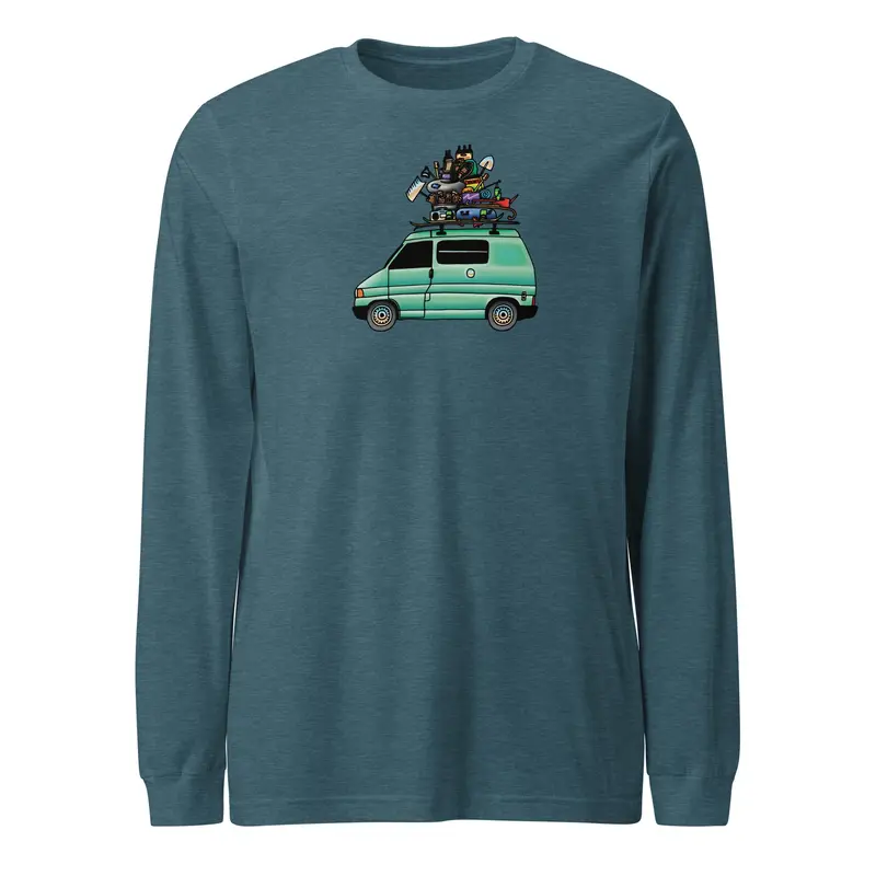 RAD Eurovan Long Sleeve T-ShirtBlack (Heather) / XS