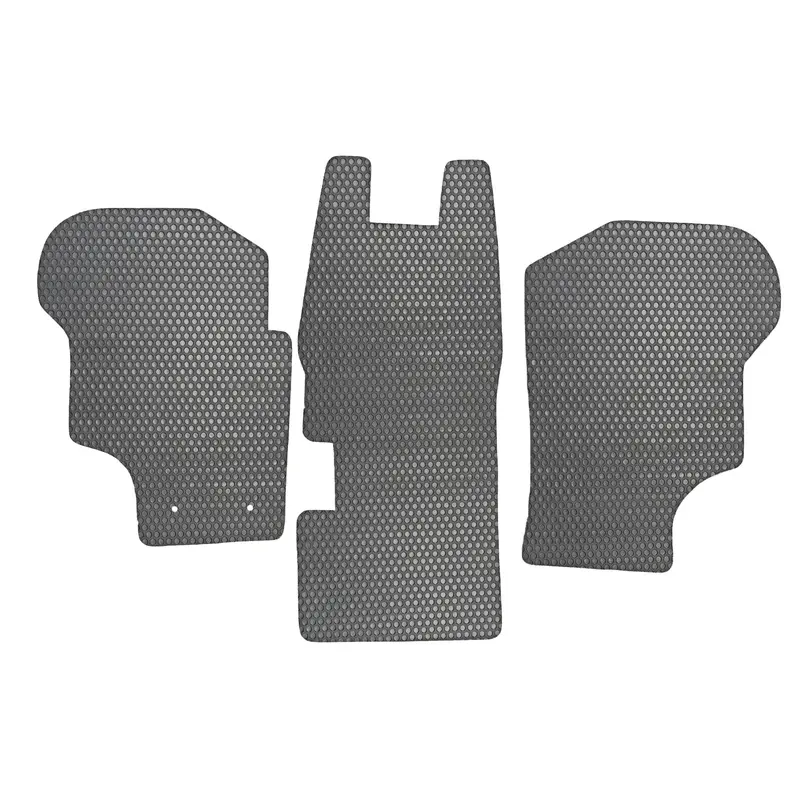 Rubber Mat Set - Front Cab [Vanagon]Black