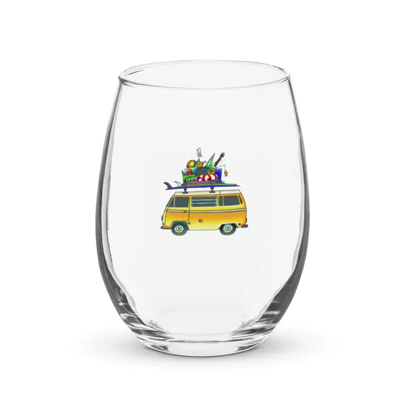 RAD Bus Stemless Wine Glass