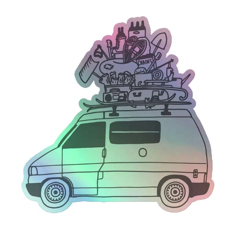 RAD Eurovan Holographic Sticker33