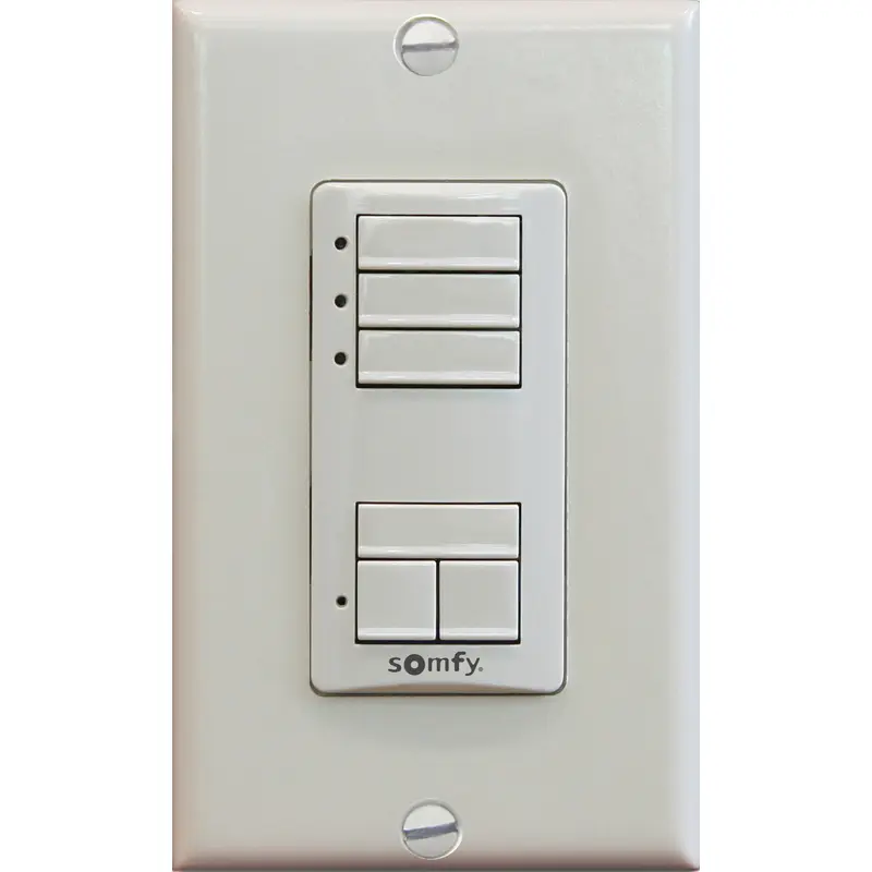 Somfy DecoFlex WireFree, RTS 3 Wall Switch - Ivory