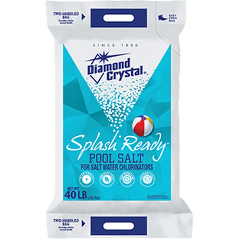 Diamond Crystal Splash Ready Pool Salt40 Lb