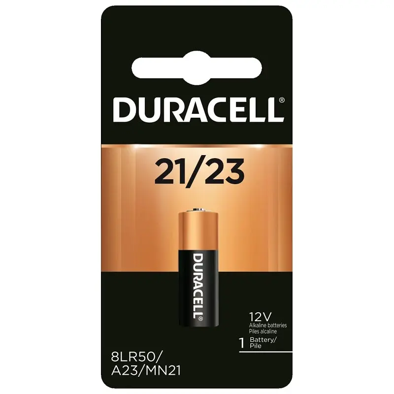 Duracell MN21BPK Battery, 12 V Battery, 33 mAh, MN21 Battery, Alkaline, Manganese Dioxide