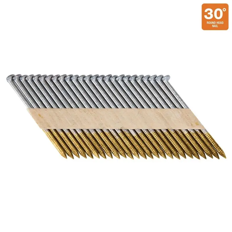 30 2-3/8 in. Galvanized Framing Nails, Ring Shank, 1,000 Pc.