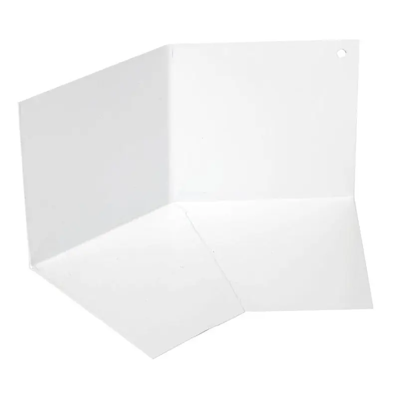 4 in. x 8 in. White Aluminum Kickout Diverter Flashing