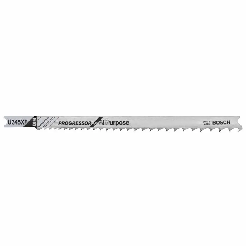Bosch | U345XF 5 Pieces 5" 5-10P TPI Progressor for All Purpose U-Shank Jig Saw Blades