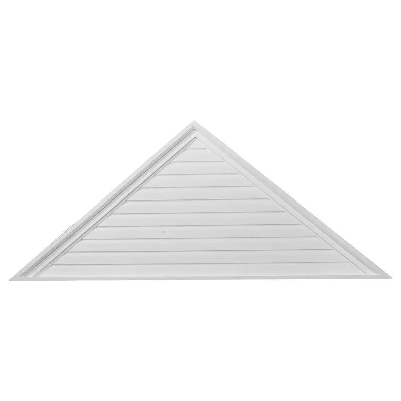 65 in. x 32.5 in. Triangle Primed Polyurethane Paintable Gable Louver Vent7.35 / each