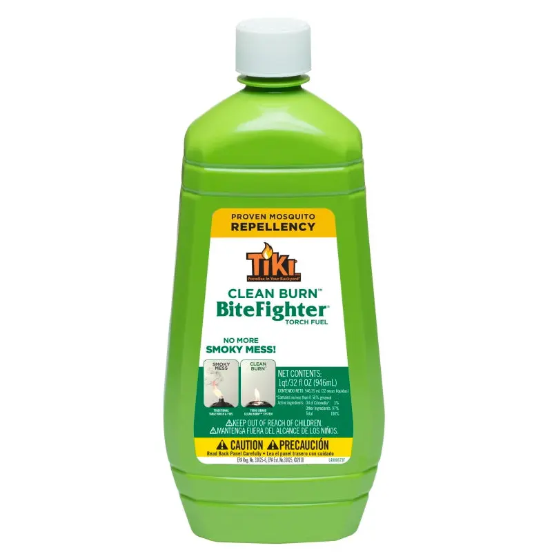 Tiki Bitefighter 1218071 Torch Fuel, Green, Citronella