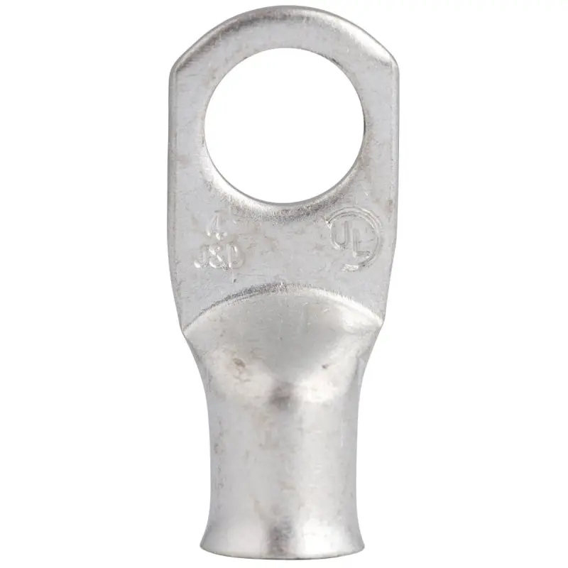 Gardner Bender AML-204 Compression Lug, 4 AWG Wire, 3/8 in Stud, Copper Contact, Silver