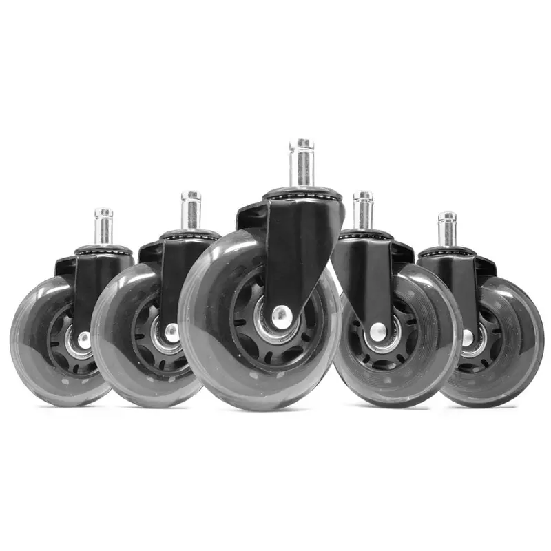 3 in. Polyurethane Replacement Office Chair Swivel Caster Wheels (5-Pack)0.5 / each