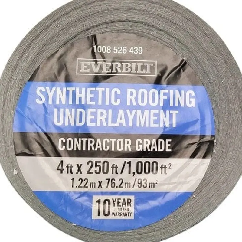 4 ft. x 250 ft. Synthetic Roofing Underlayment - Contractor Grade