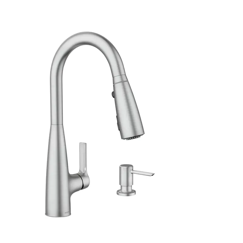 Haelyn One-Handle High Arc Pulldown Kitchen Faucet With ColorCueMatte Black