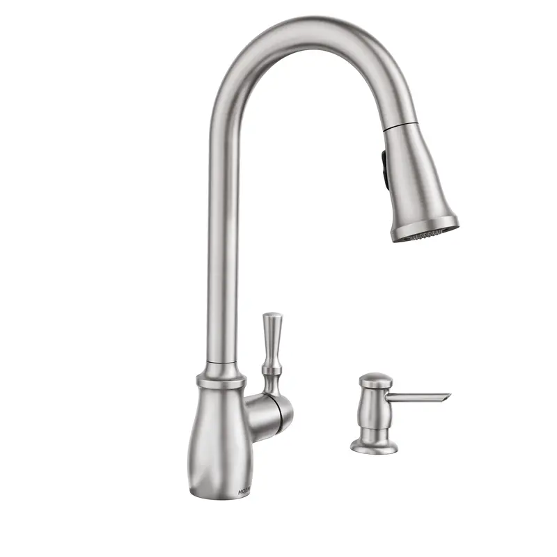 Moen Fieldstone One-handle High Arc Kitchen FaucetSpot Resist Stainless
