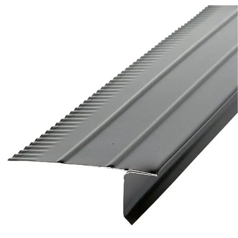 Amerimax F4-1/2 2.43-in x Black Aluminum Drip Edge