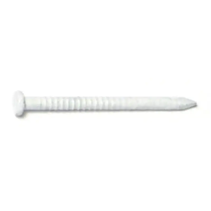 Monster Fastener White Painted Steel Panel Flat Head Nails1" (280 pcs)