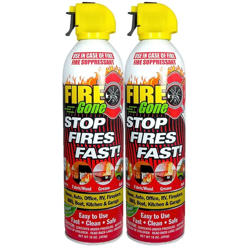 A:B:C Multiple Use Fire Extinguishing Spray Suppressant (2-Pack)2.66 / box