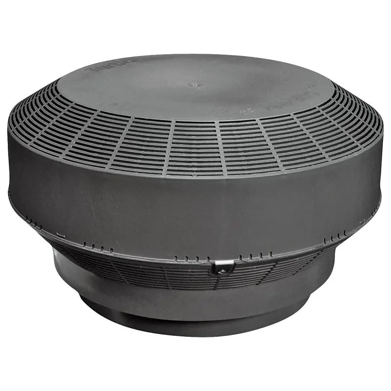 Canplas 6001BL Roof Turbine Vent, Polypropylene, Black