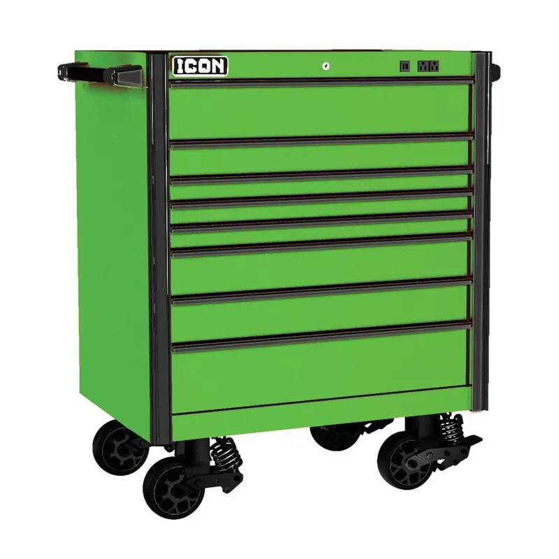 36 in.  x 25 in.  Professional Roller Cabinet - Green
