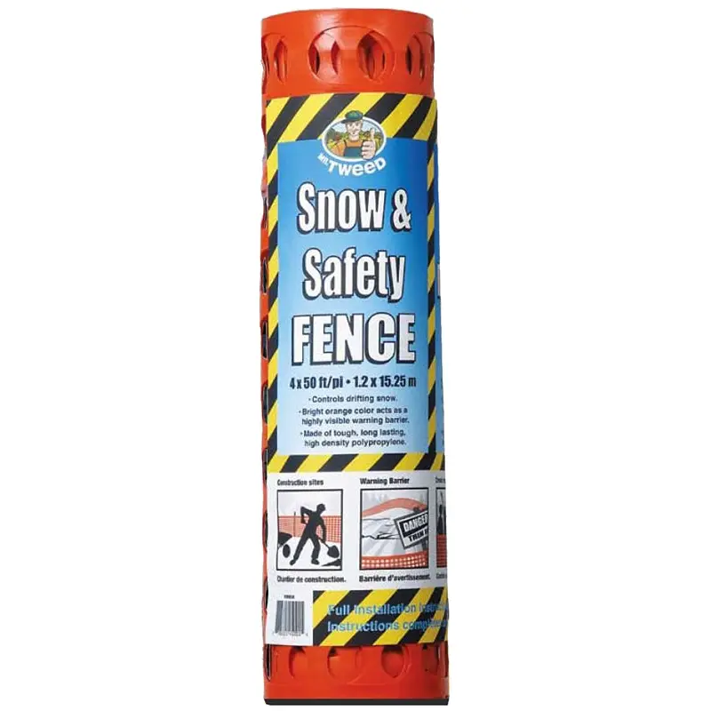 TWD SCWB450 Snow and Safety Fence, 50 ft L, Polypropylene, Orange