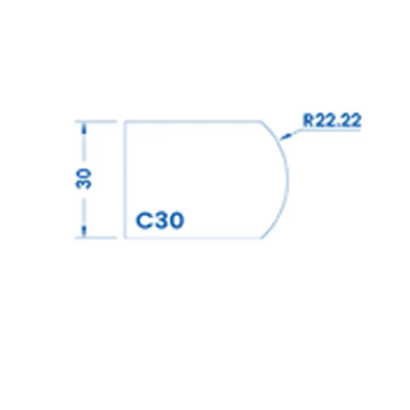 C30(30mm Pencil/Crescent - Router Bits )Standard Full Kit (BITS) / Breaker