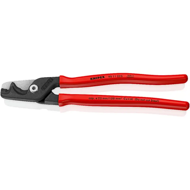 KNIPEX 95 11 225 SBA StepCut XL Cable Shears with Step Cut