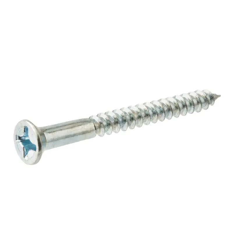 #8 x 2 in. Phillips Flat Head Zinc Plated Wood Screw (50-Pack)0.44 / 0.02 / 2 in