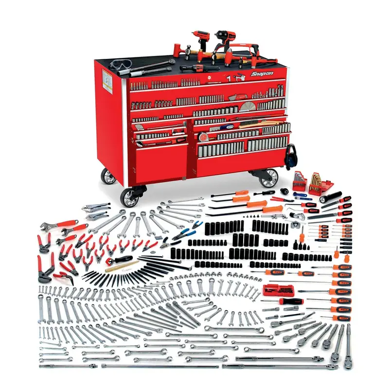 Snapon Fleet Pro Set with 54 Roll Cab with Foam (Red) | FMTKPLUSRAYBM