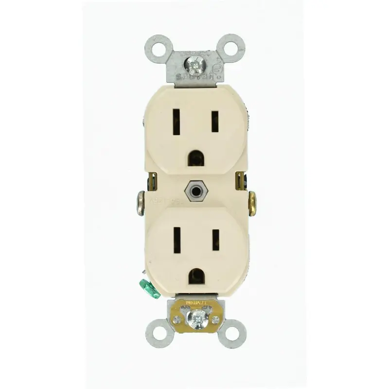 15 Amp Commercial Grade Duplex Outlet, Light AlmondLight Almond / .18 / 1