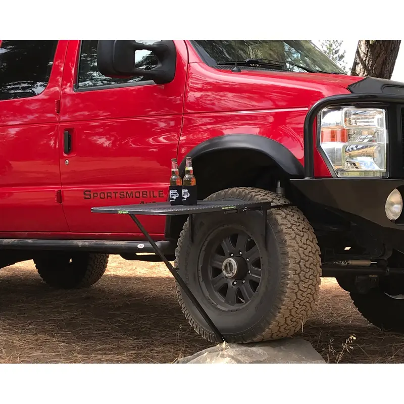 Large Aluminum Tire TableBlack