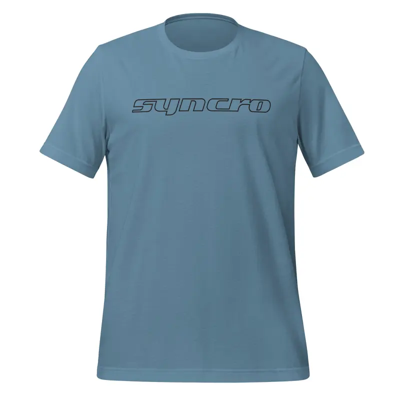 Syncro Script T-ShirtSteel Blue / S
