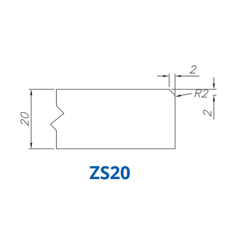 ZS20(20mm Single Chamfer - Router Bits)Standard Full Kit (BITS) / 1