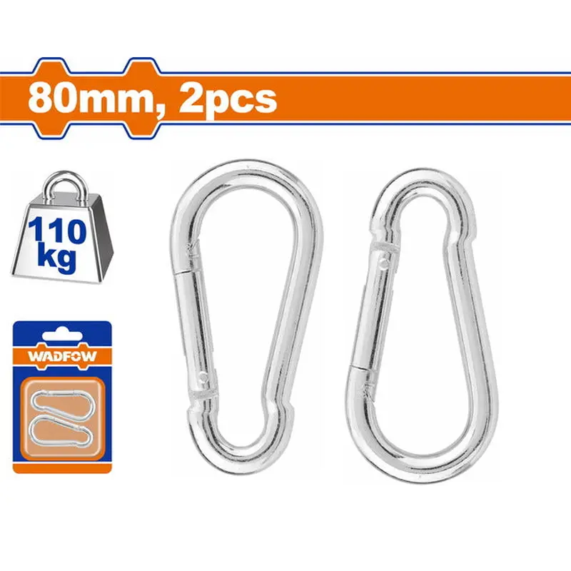 WADFOW Carabiner 80mm 2pcs Set