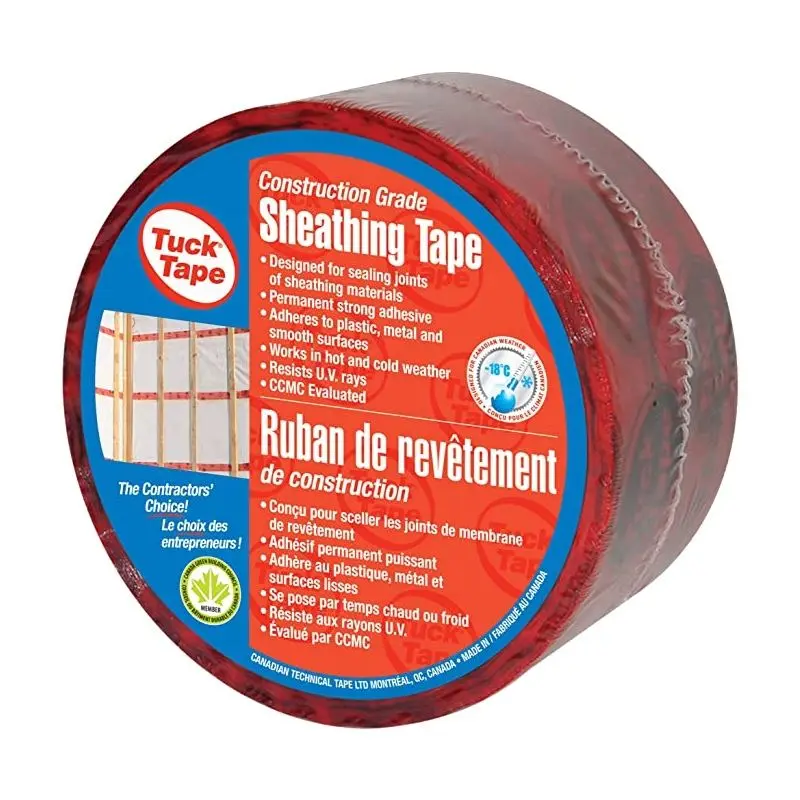 Cantech 220502 Tuck Contractors' Sheathing Tape (Red)