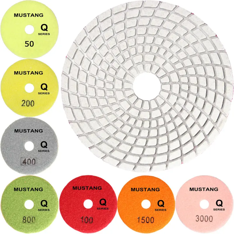 MUSTANG-Q 7-Step Polishing PadsMUSTANG-Q  4" x   #50 Grit