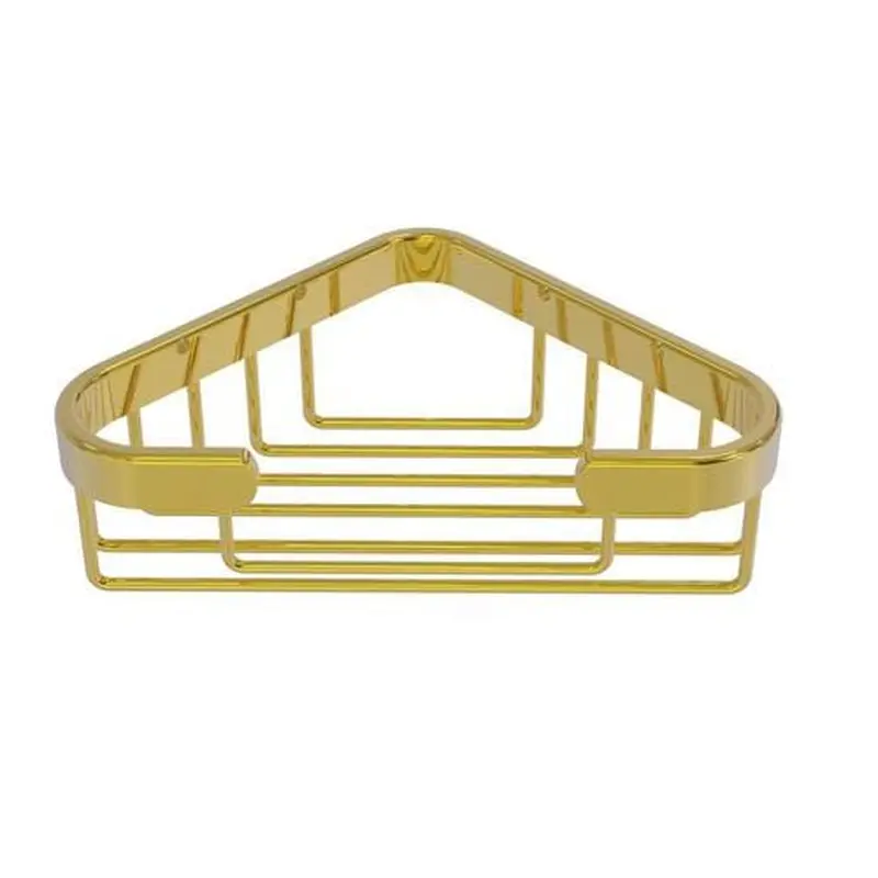 Allied Brass 1.3-in H Screw Mount Solid Brass Polished Brass Hanging Shower Caddy
