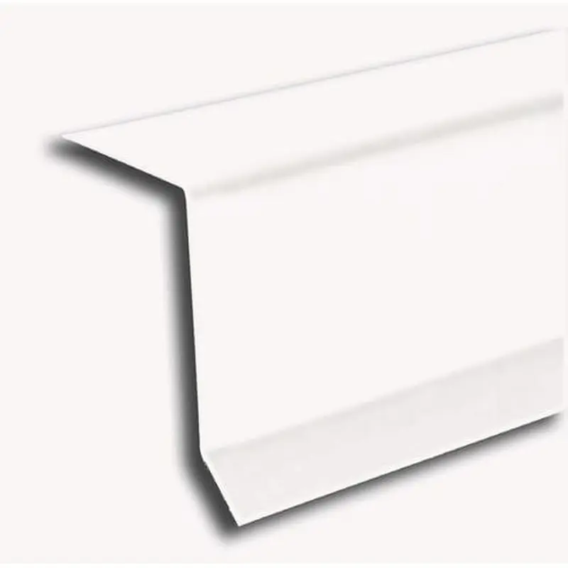 Amerimax 1.5-in x 10-ft White Galvanized Steel Drip Edge