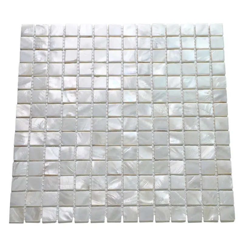 Art3d 12 in. x 12 in. Mother of Pearl Shell Mosaic Tile Backsplash in Whitesq. ft.
