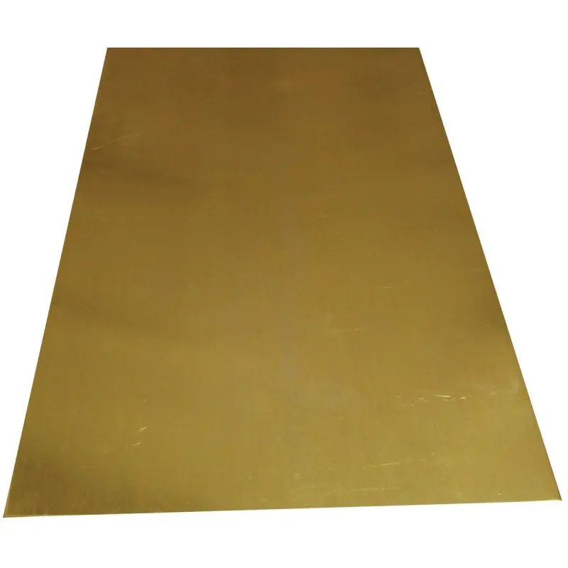K & S 253 Decorative Metal Sheet, 20 ga Thick Material, 4 in W, 10 in L, Brass
