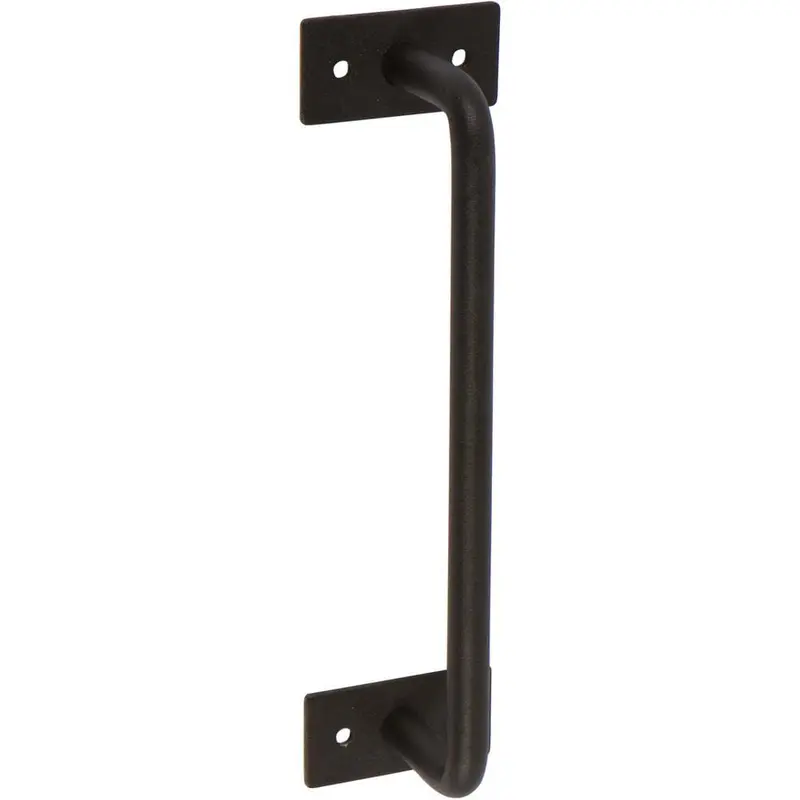 7-3/4 in. Black Barn Door Hardware 036 Round Pull Handle