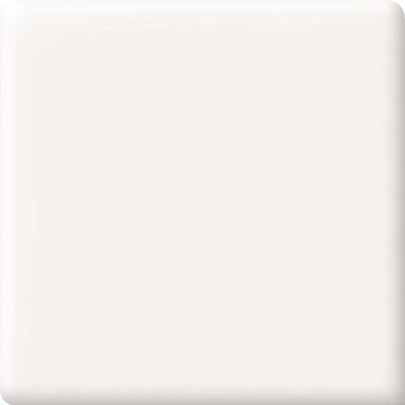 American Olean Bright Snow Mist Ceramic Bullnose Corner Tile (6-in x 6-in)Ice White