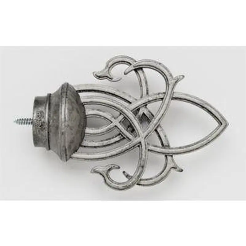 Interlace Finial With Plug - 011 - Antique Pewter