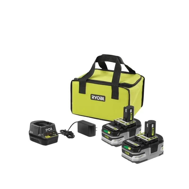 18-Volt ONE  LITHIUM  HP 3.0 Ah Battery (2-Pack) Starter Kit with Charger and Bag