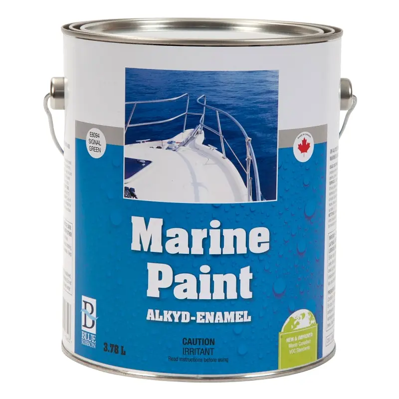 UCP Paints E8094-3.78 Marine Paint, Gloss Sheen, Signal Green, 3.78 L, Can