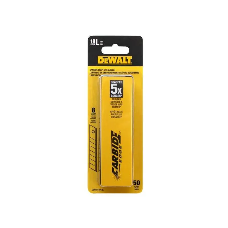 DEWALT | DWHT11918L 50 pack Carbide Edge L Series Blades DWHT11918L