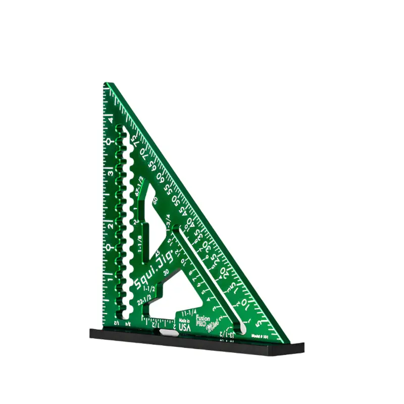 Squi.Jig 4.5 inch Fusion Pro Square Green - 3/16 Heel