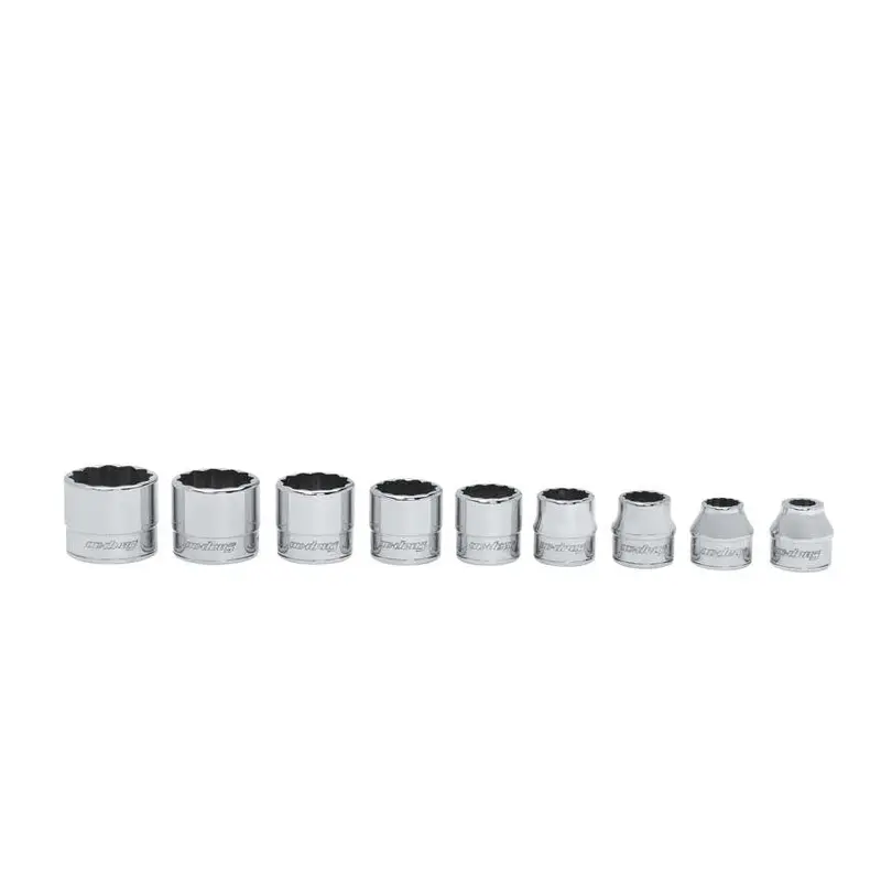 Snap-on 9 pc 3/8" Drive Low-Profile Socket Set