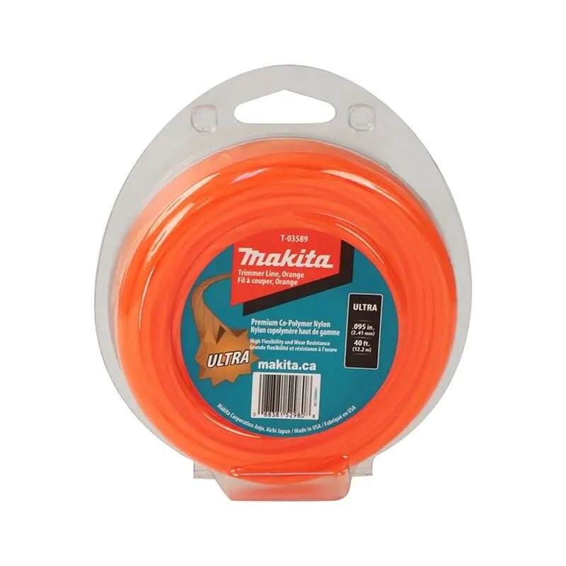 Makita T-03589 Orange Ultra Trimmer Line 0.95 in 40 Ft